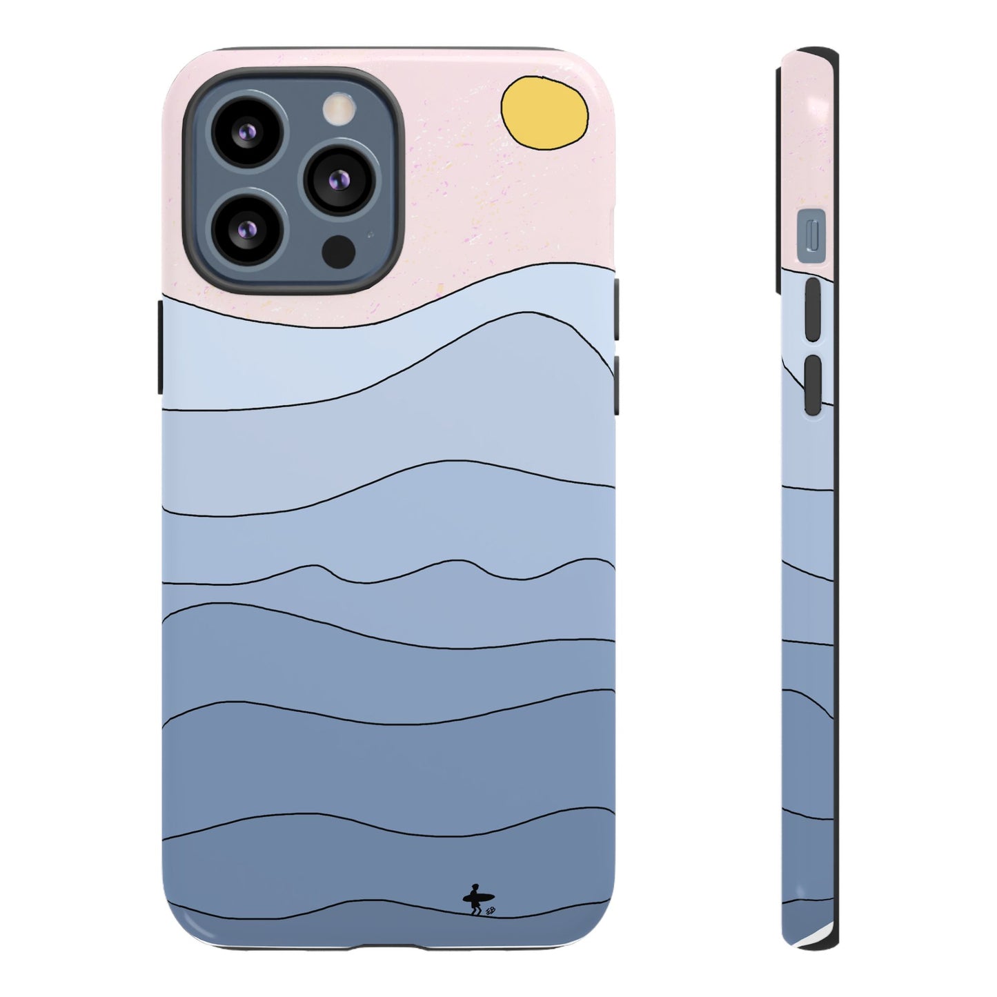 "shades of blue" phone case