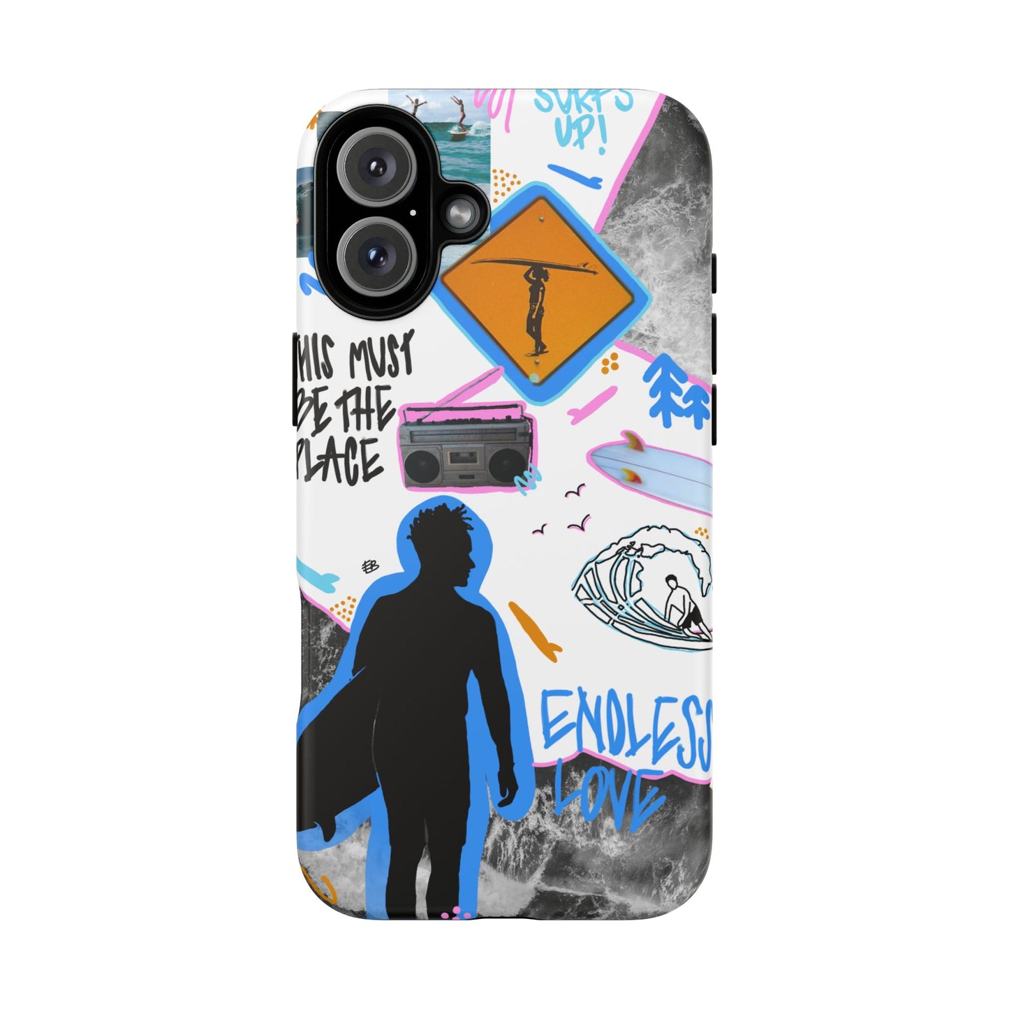 "surf's up" phone case