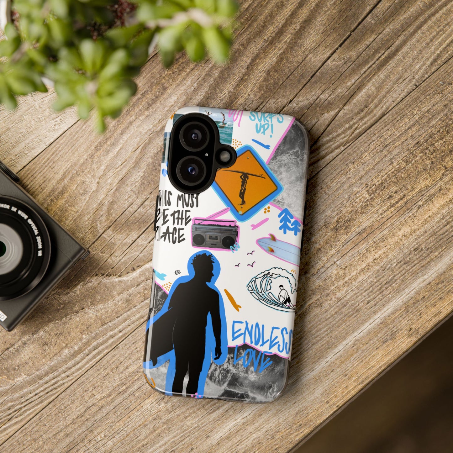 "surf's up" phone case