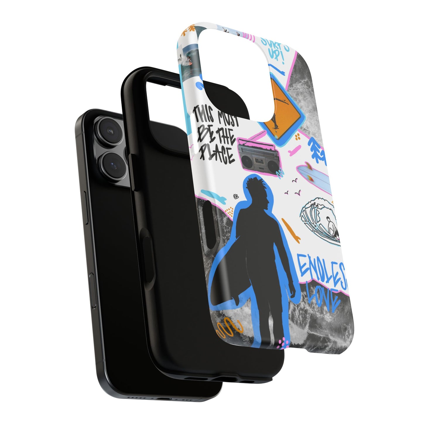 "surf's up" phone case
