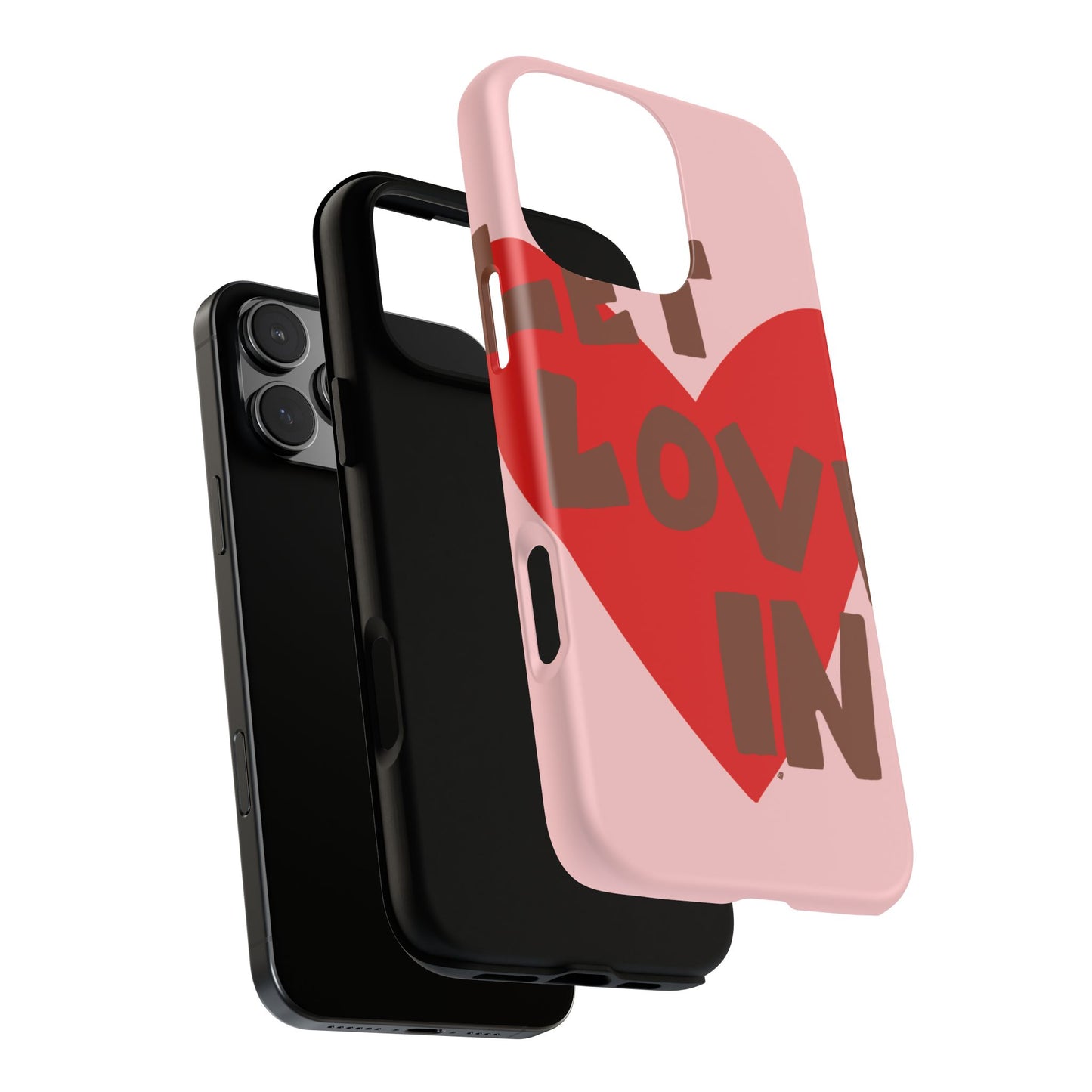 "let love in" phone case