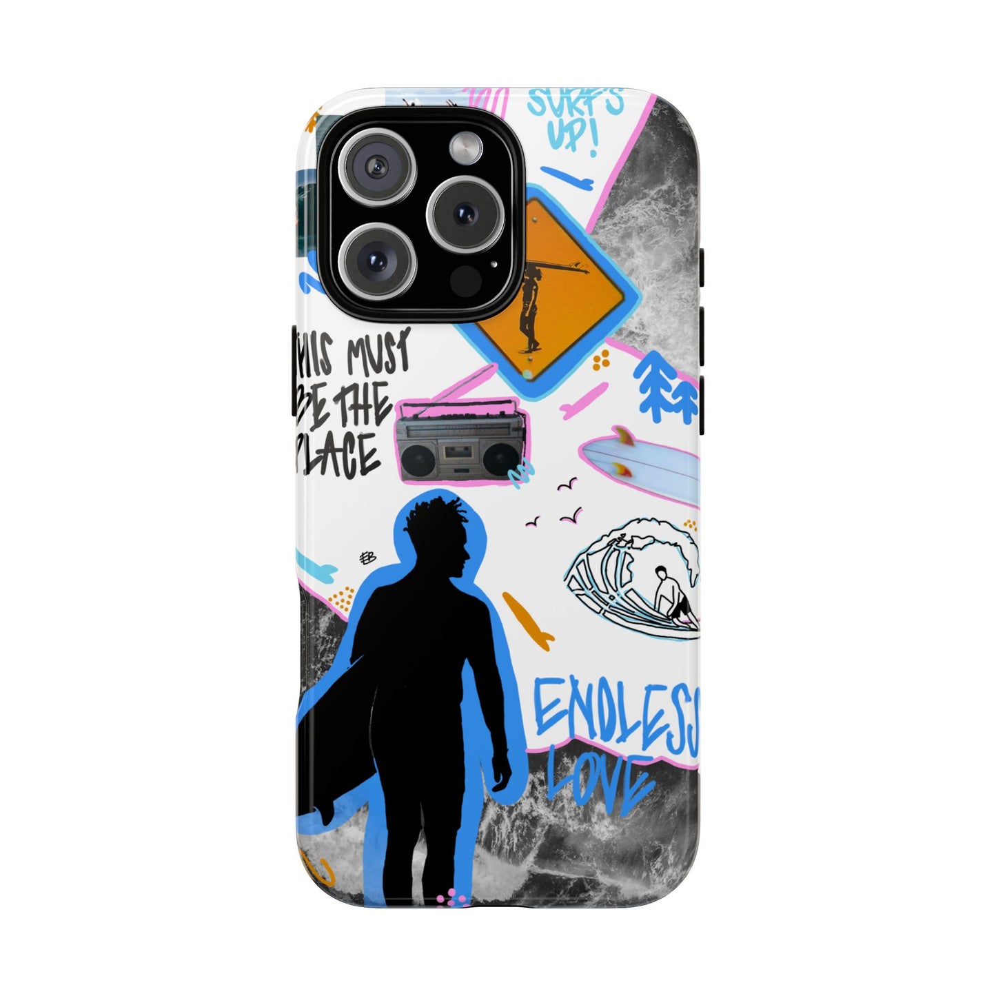 "surf's up" phone case