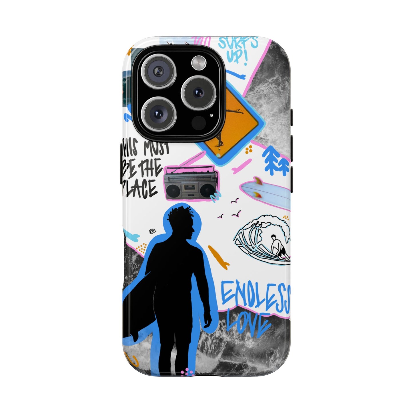"surf's up" phone case