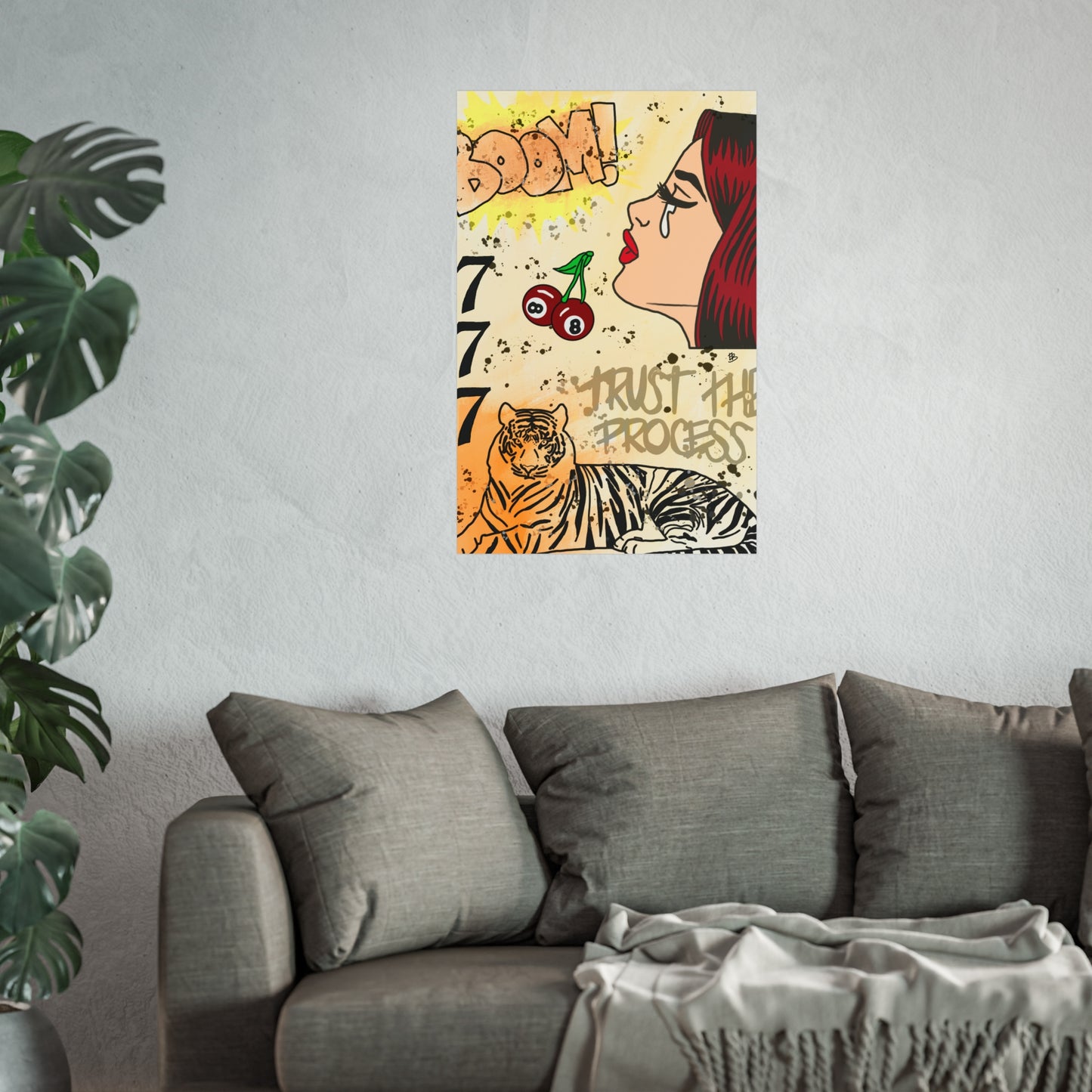 "trust the process" print