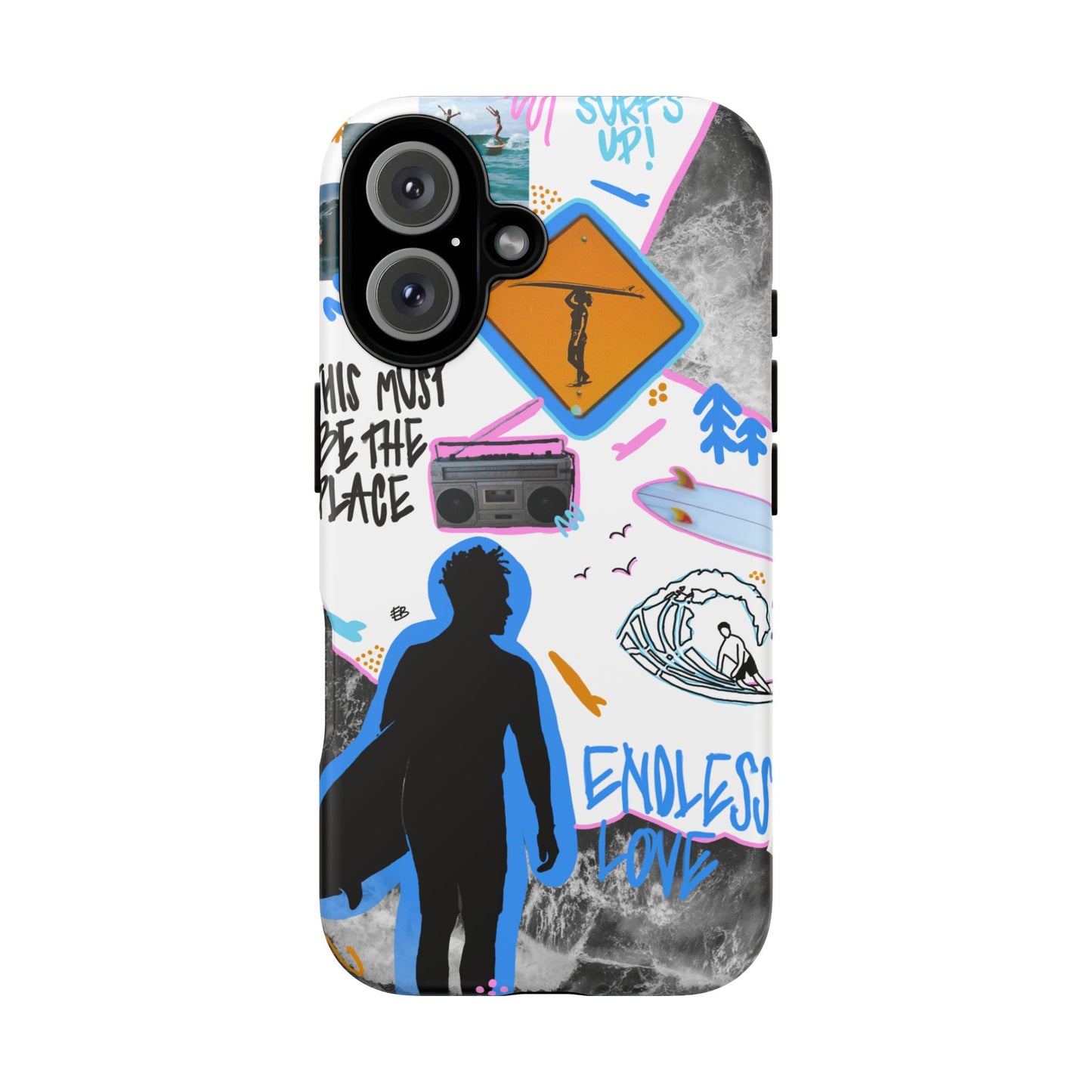 "surf's up" phone case