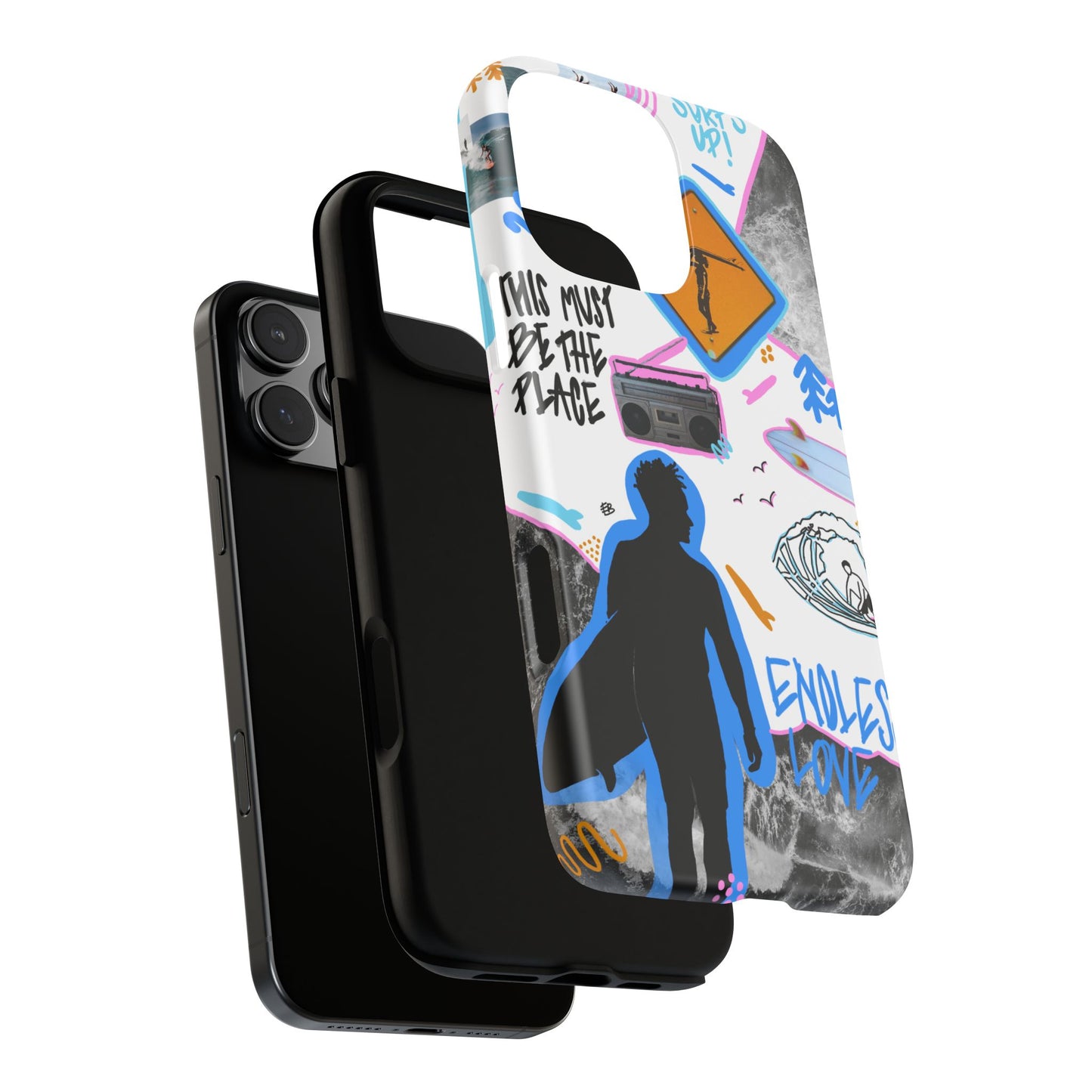 "surf's up" phone case