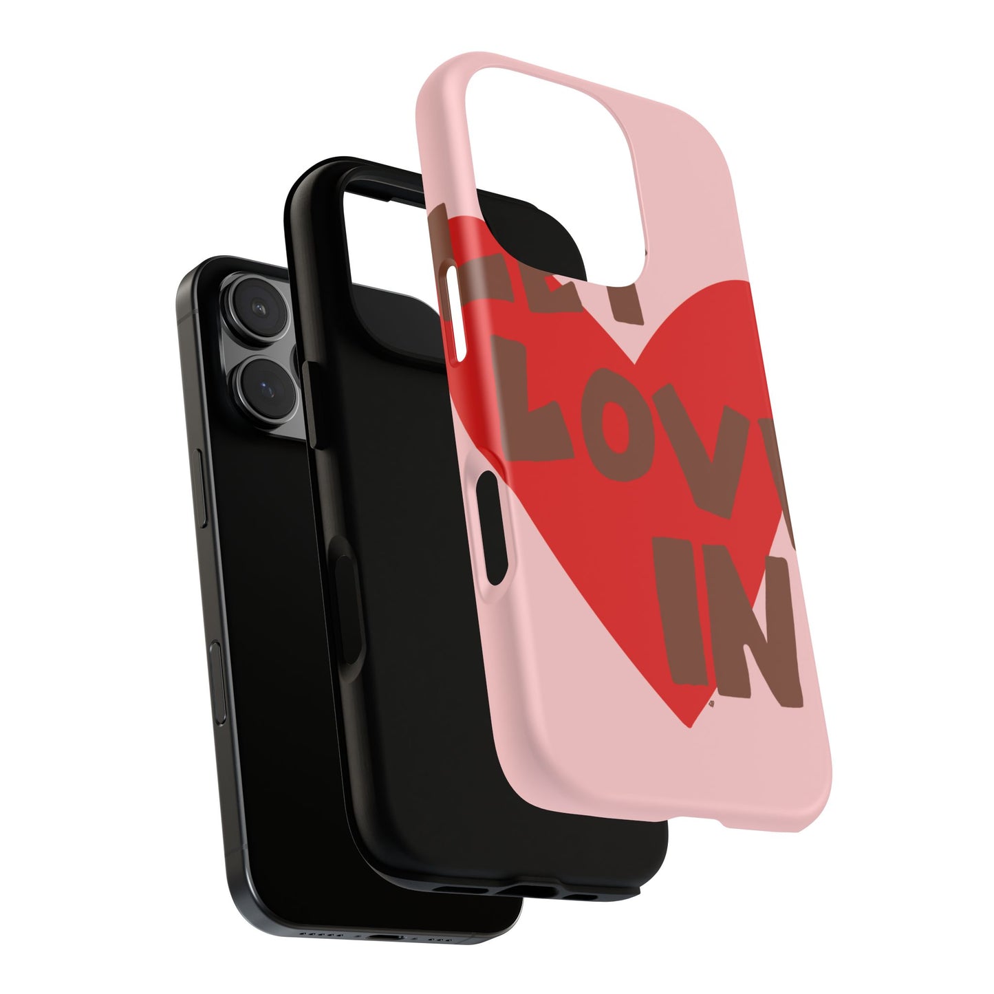 "let love in" phone case