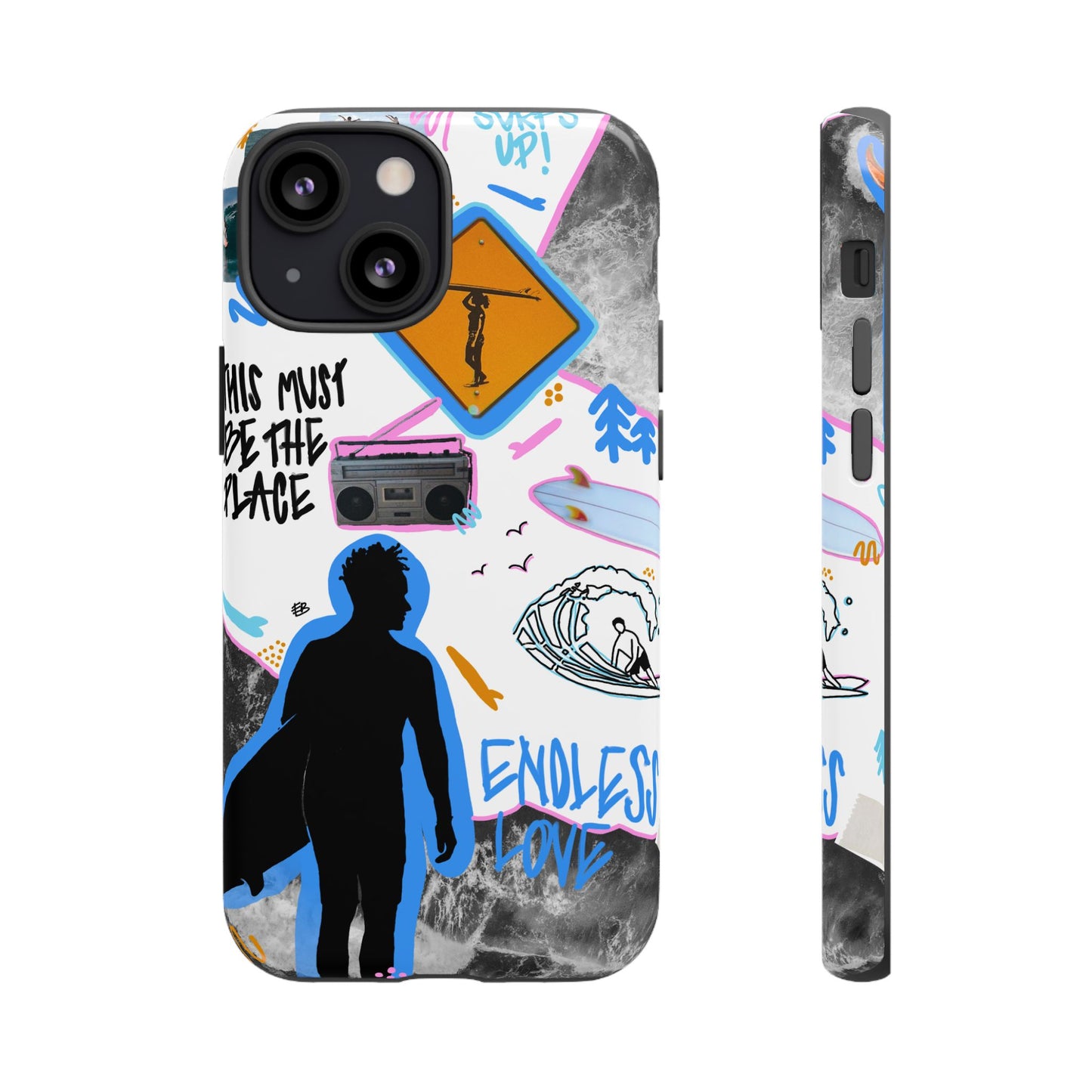 "surf's up" phone case
