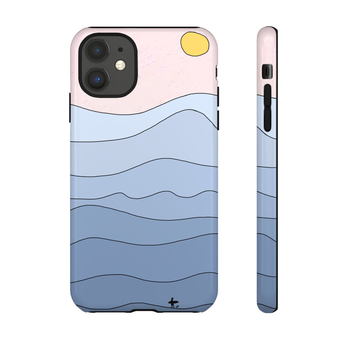"shades of blue" phone case