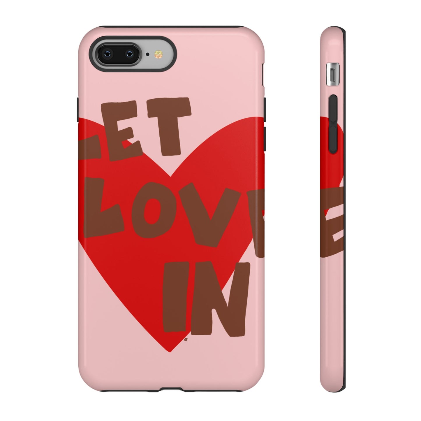 "let love in" phone case