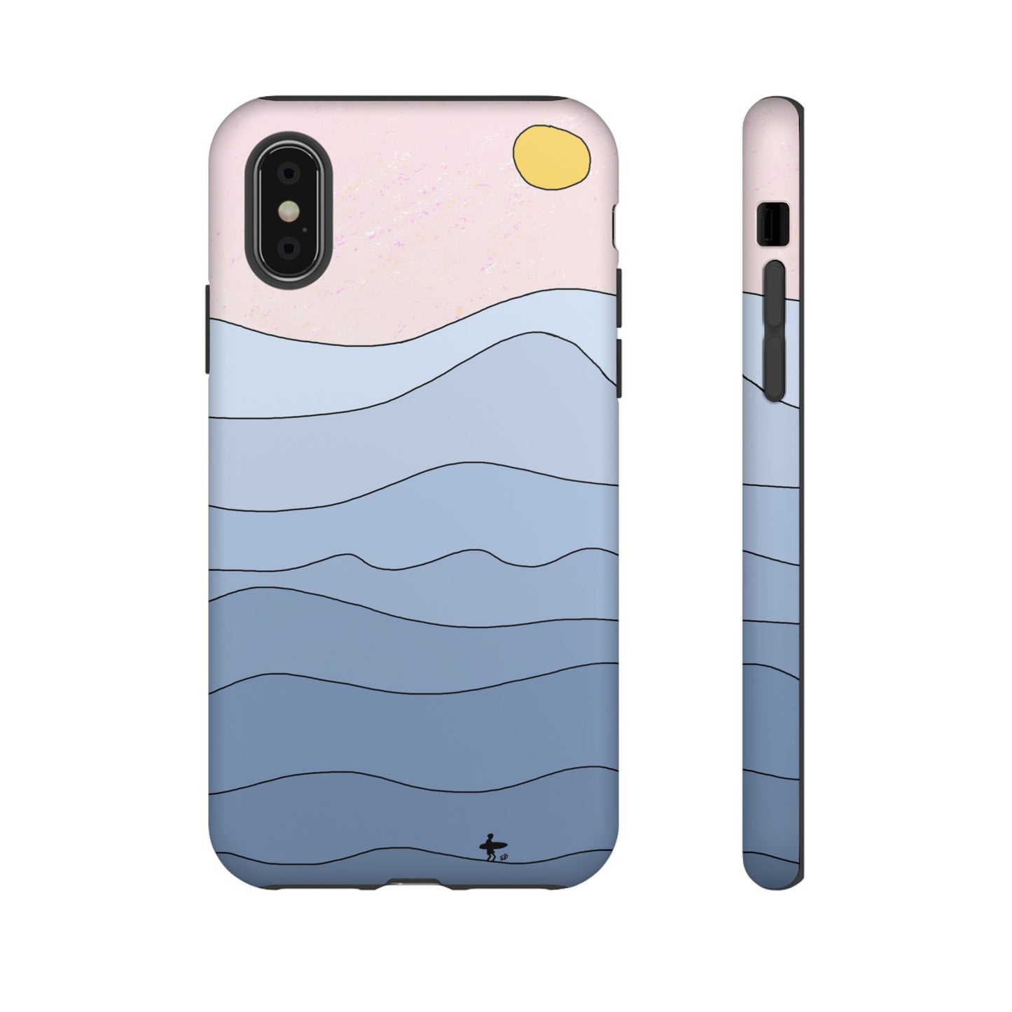 "shades of blue" phone case