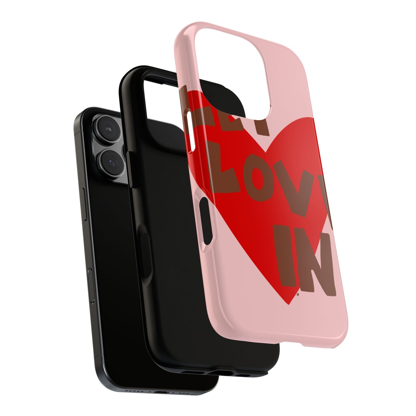 "let love in" phone case