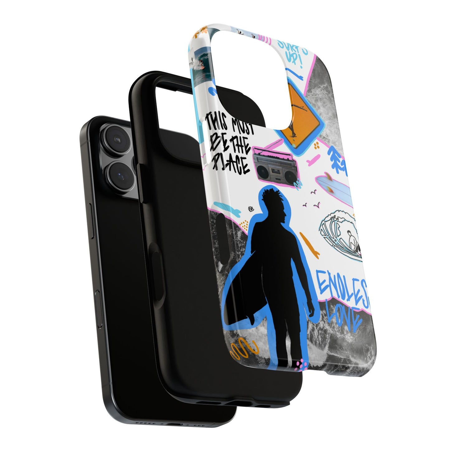 "surf's up" phone case