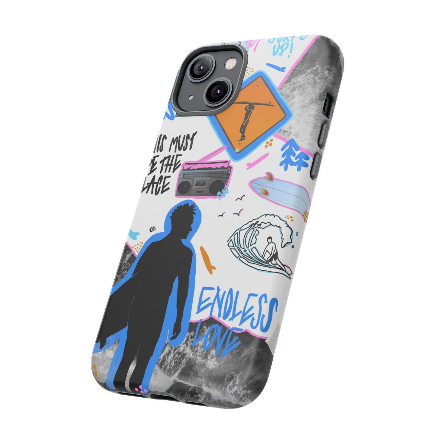 "surf's up" phone case