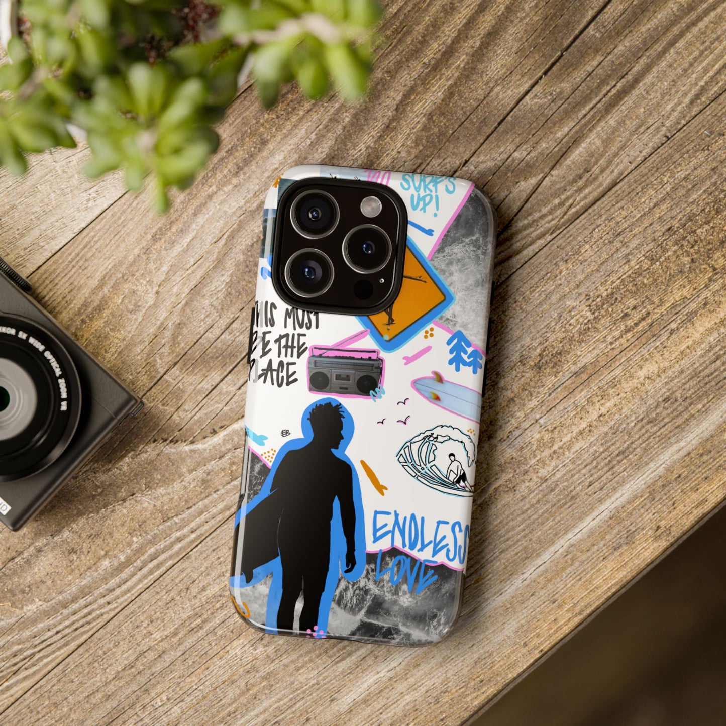"surf's up" phone case