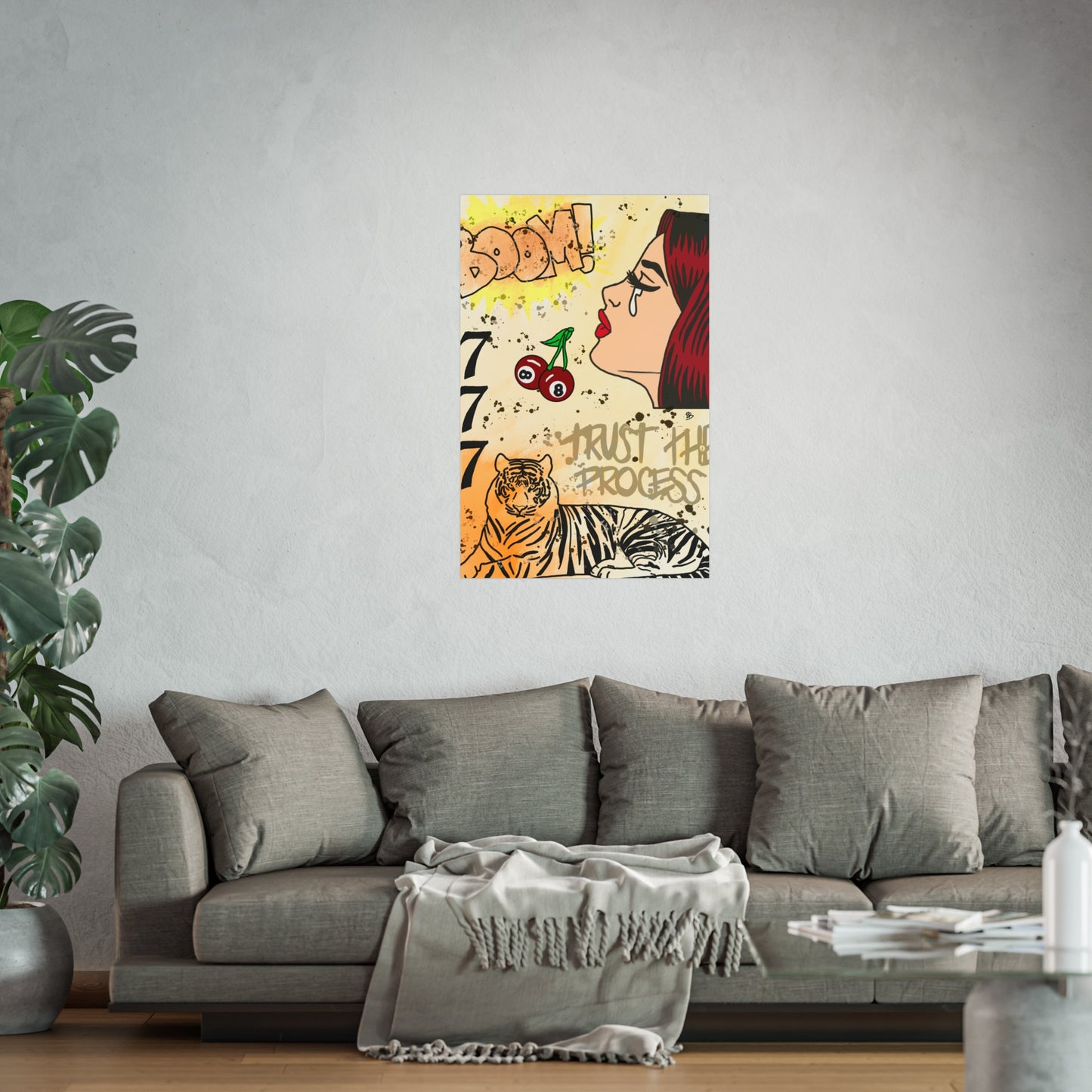 "trust the process" print