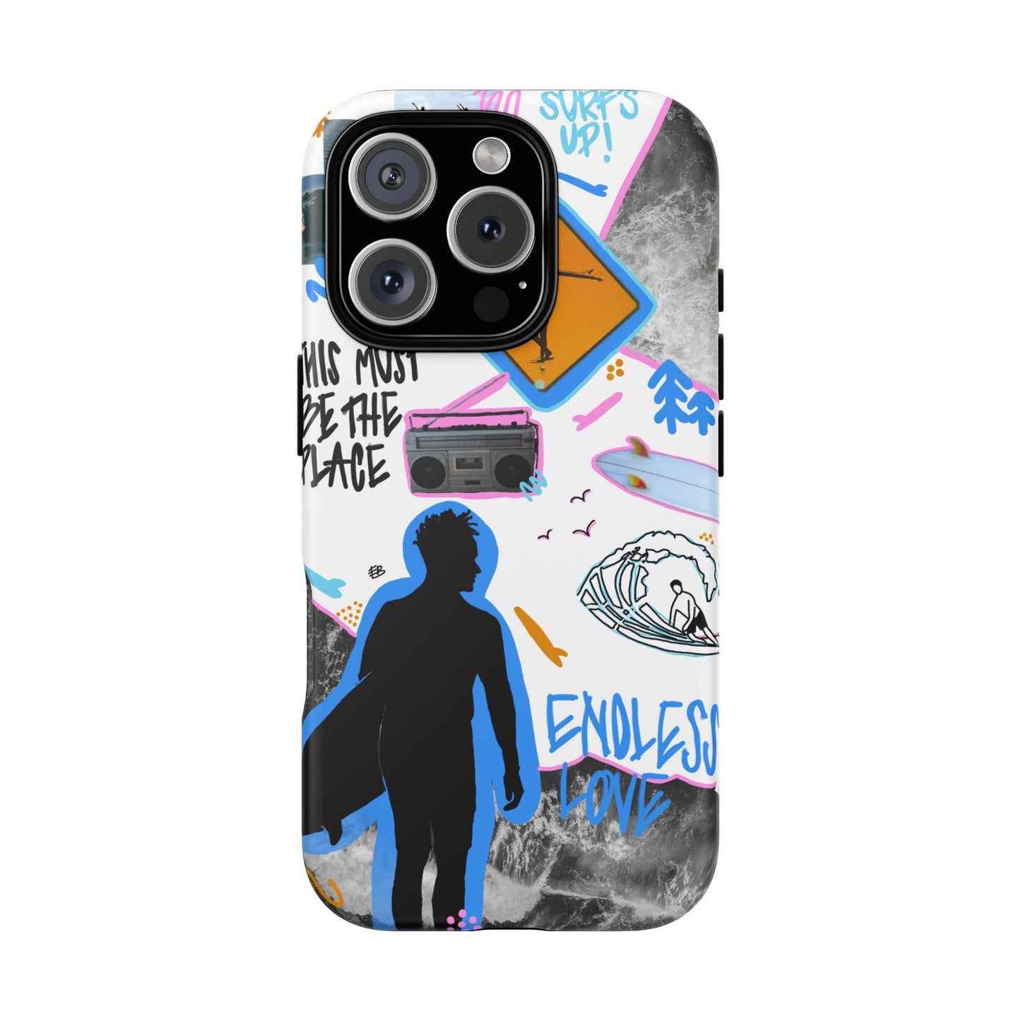"surf's up" phone case