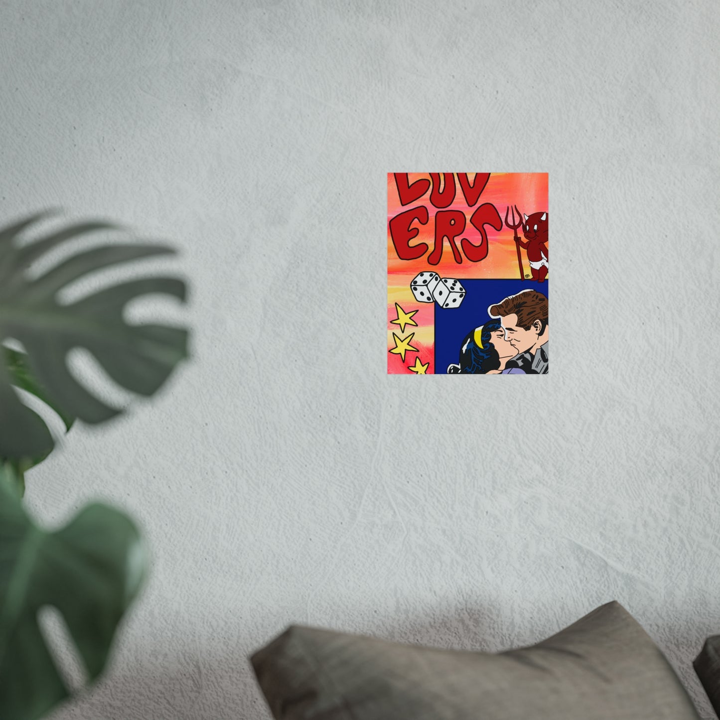 "lovers" print