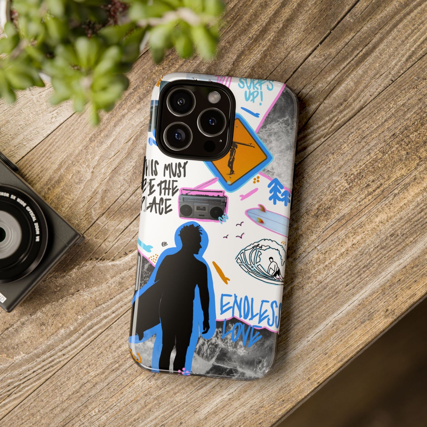 "surf's up" phone case