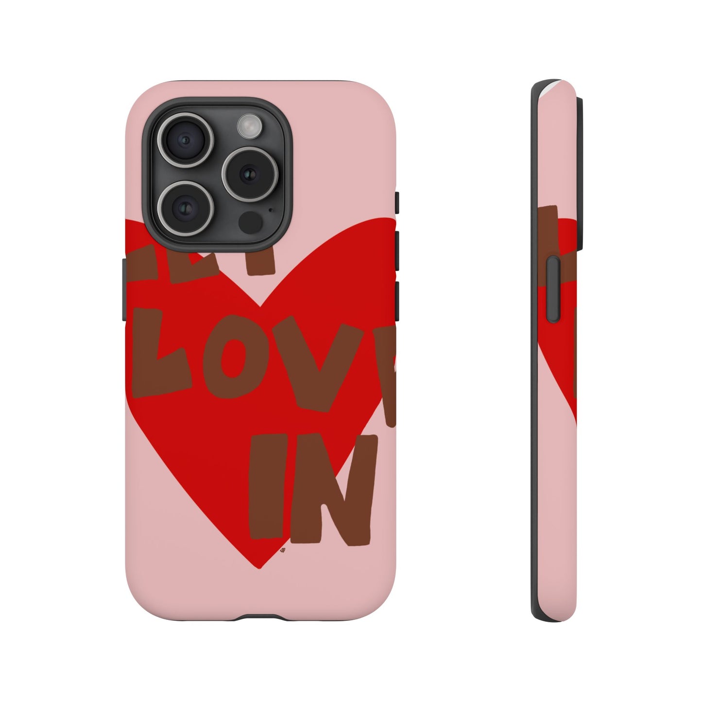 "let love in" phone case