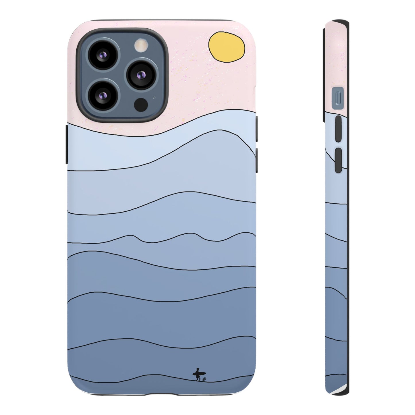 "shades of blue" phone case