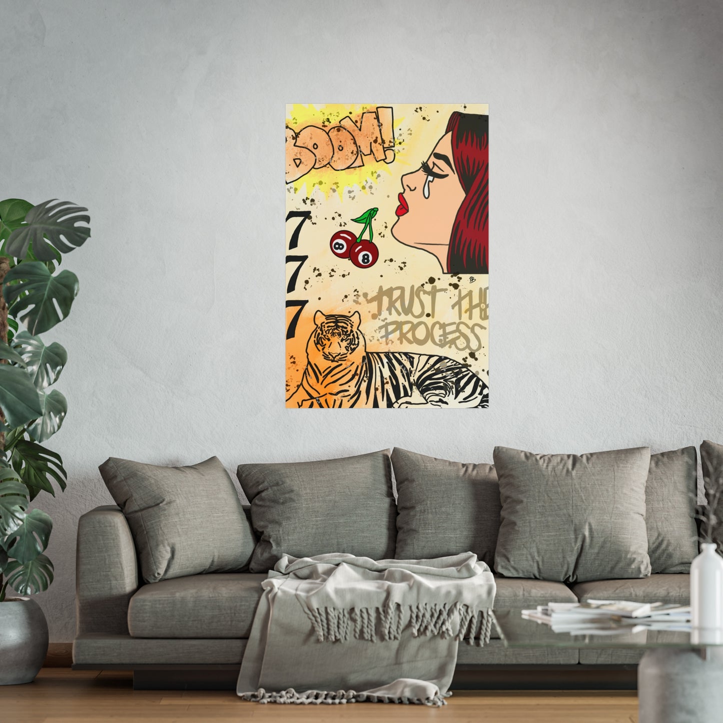 "trust the process" print