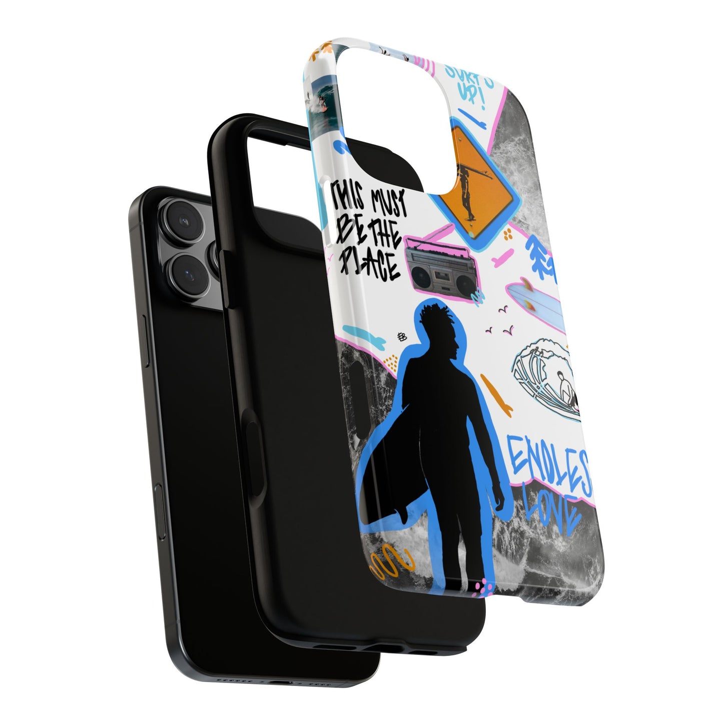 "surf's up" phone case