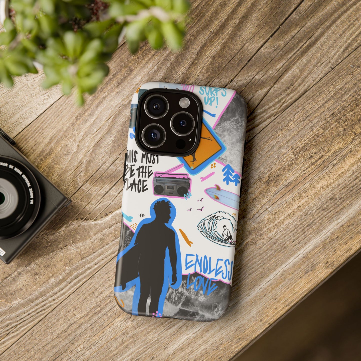 "surf's up" phone case