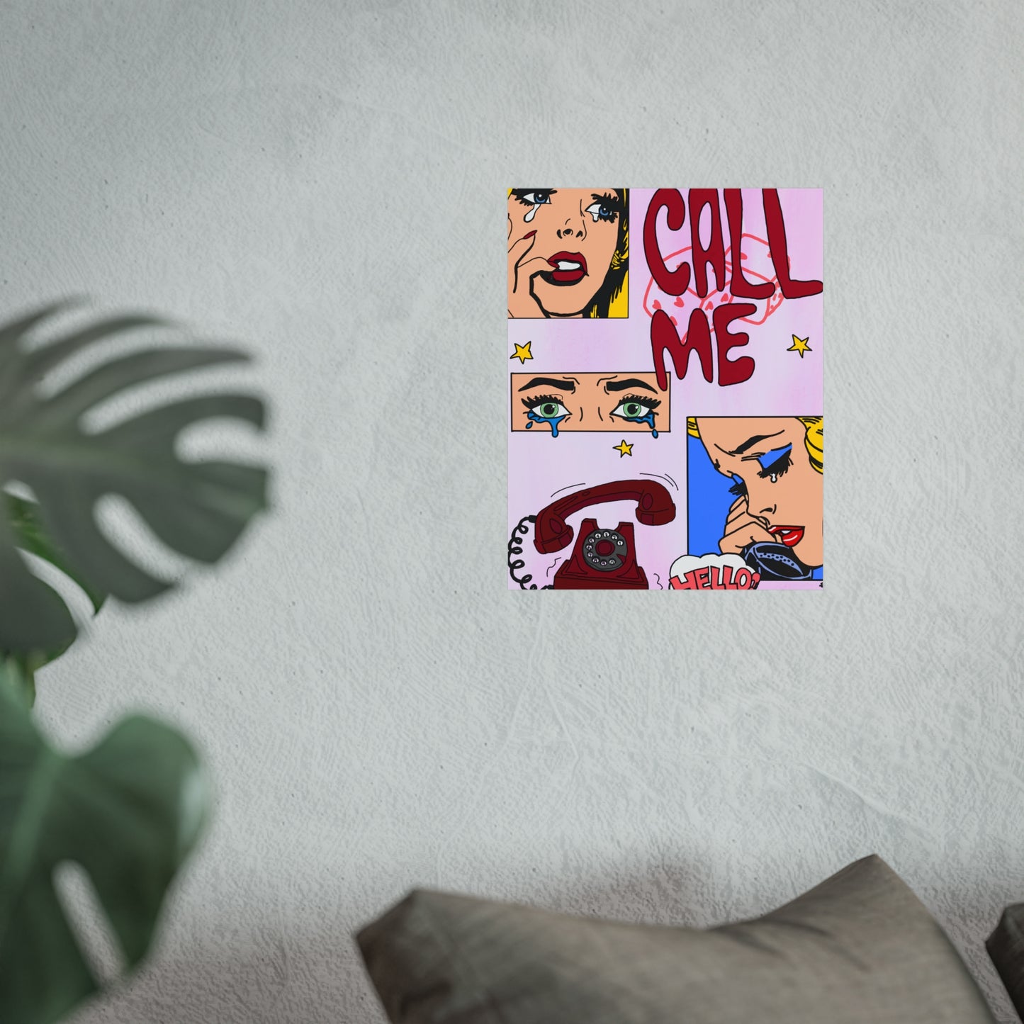 "call me" print