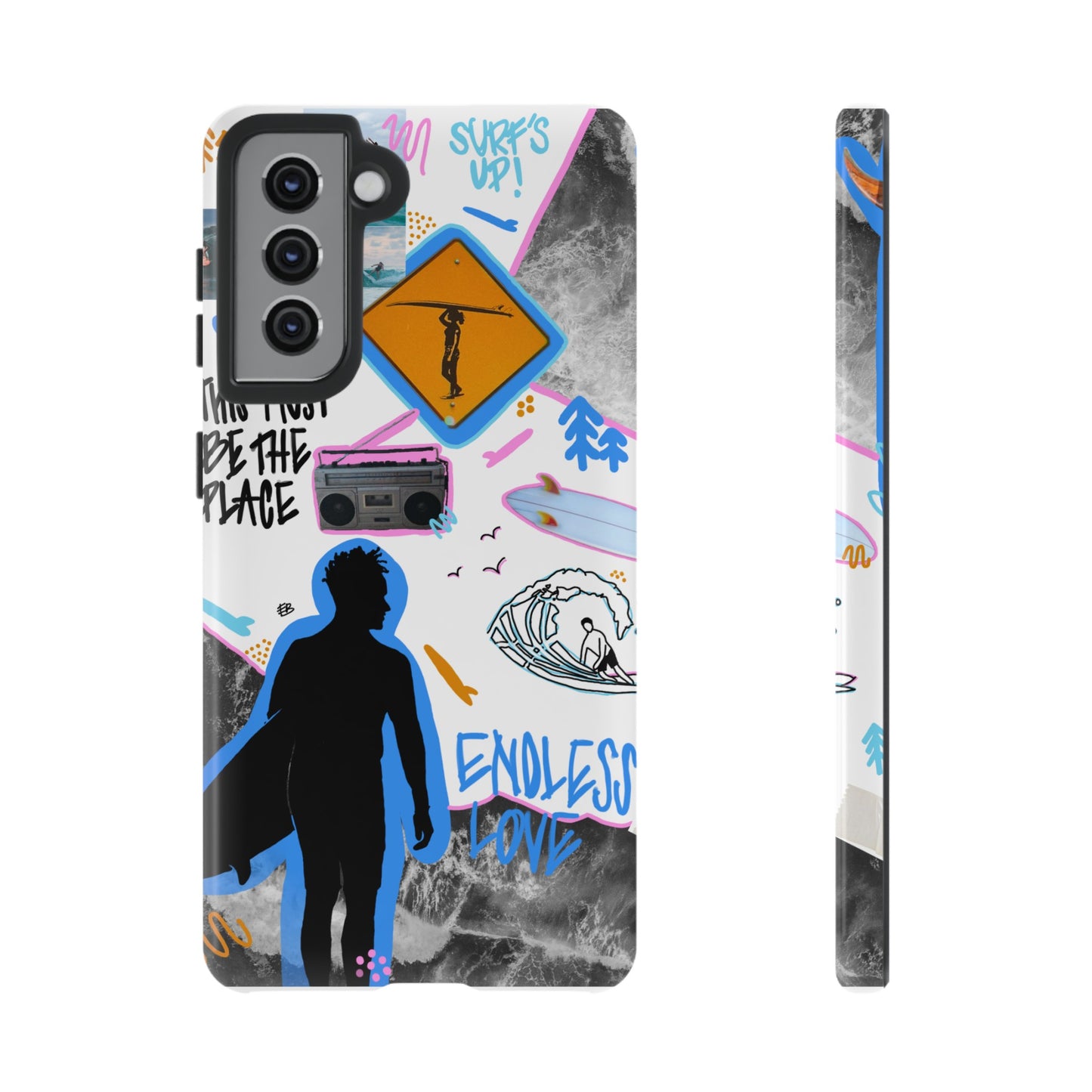 "surf's up" phone case