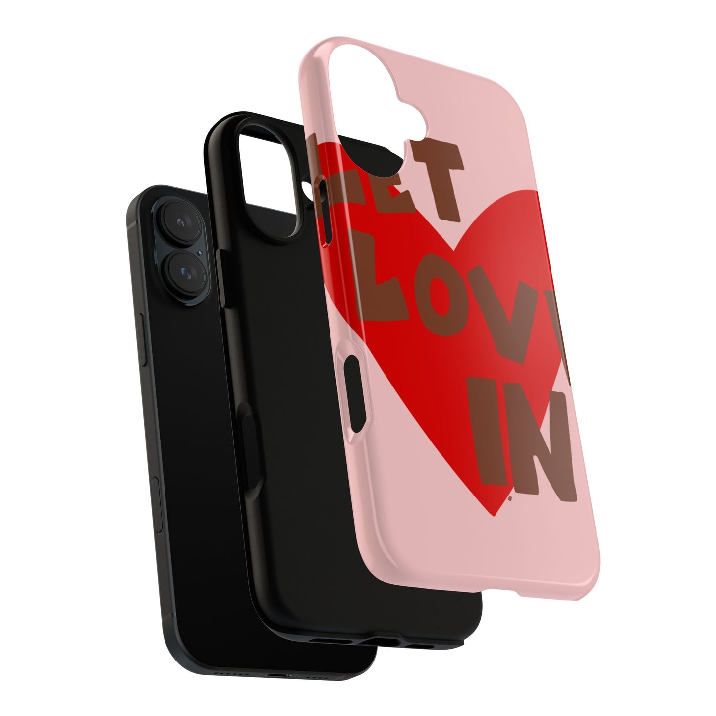 "let love in" phone case