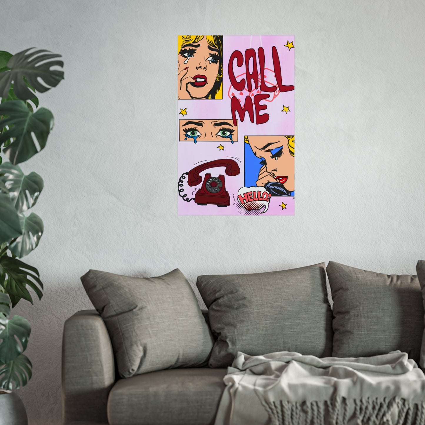 "call me" print