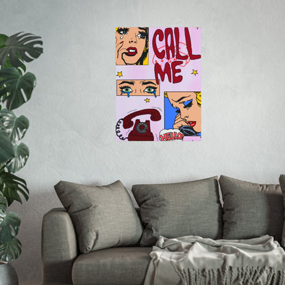 "call me" print