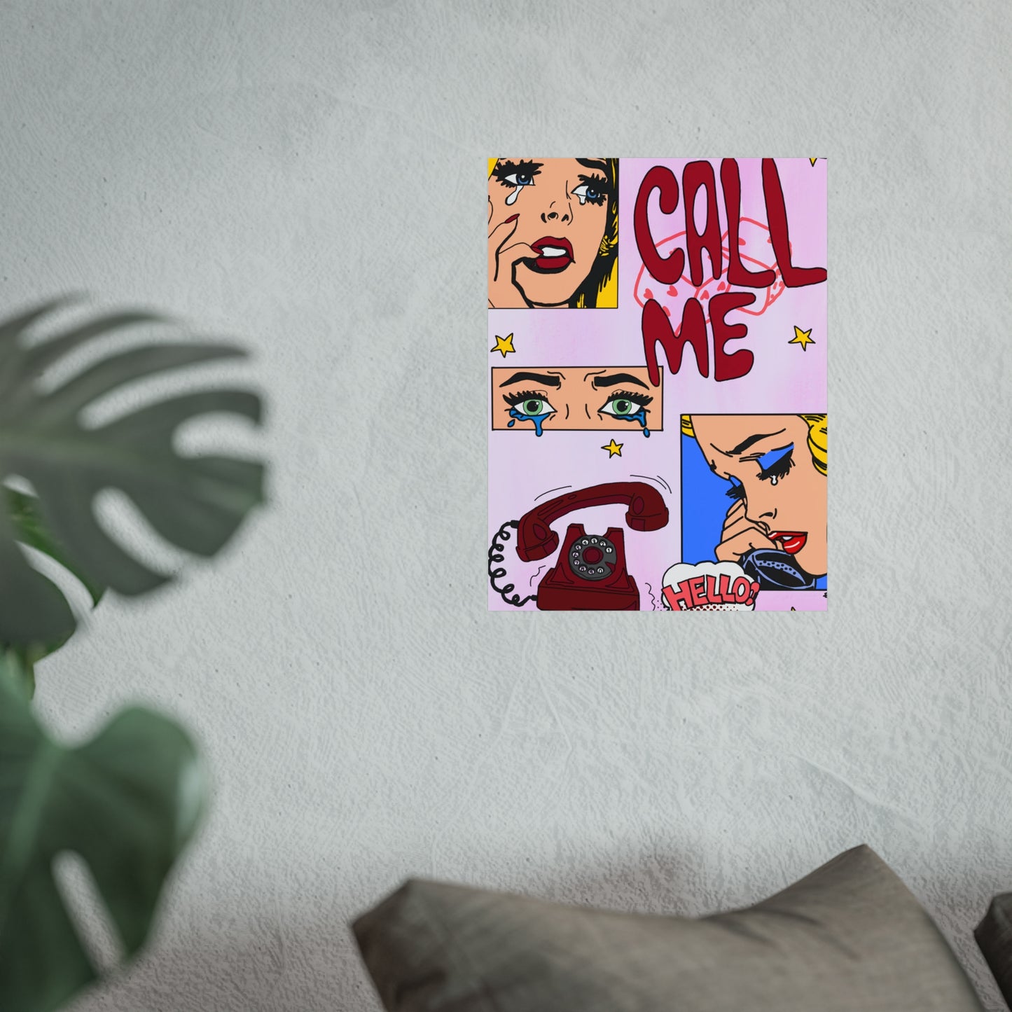 "call me" print