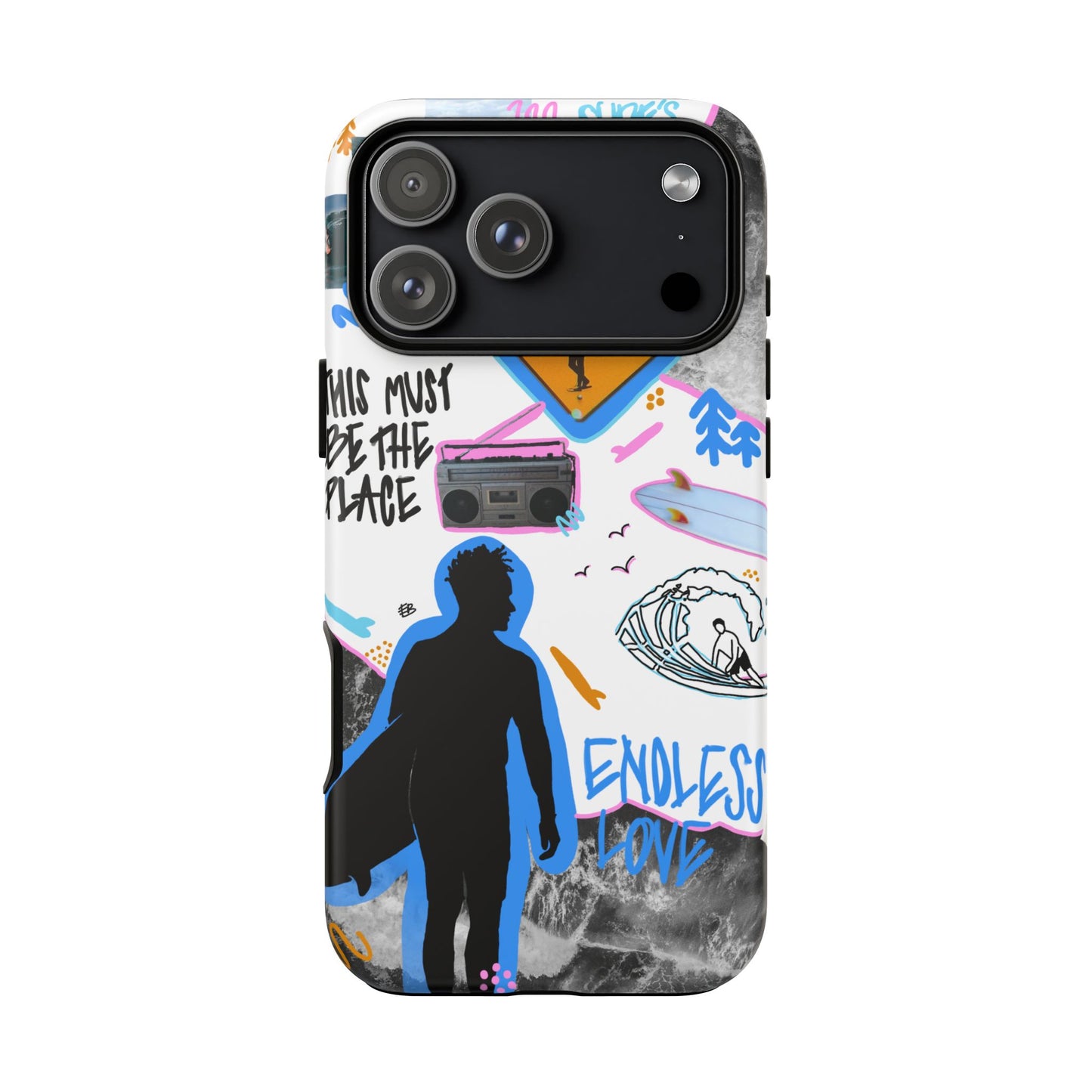 "surf's up" phone case