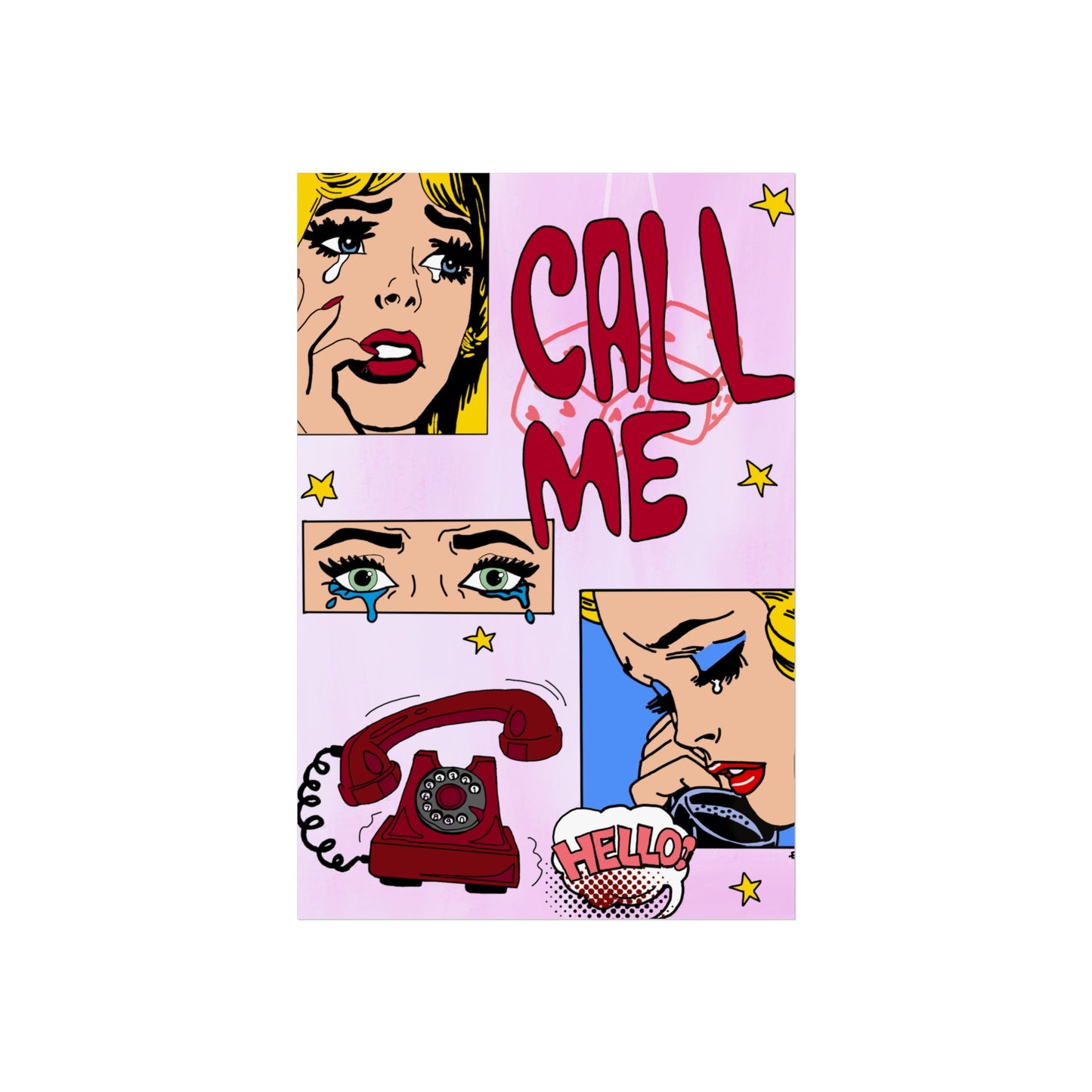 "call me" print