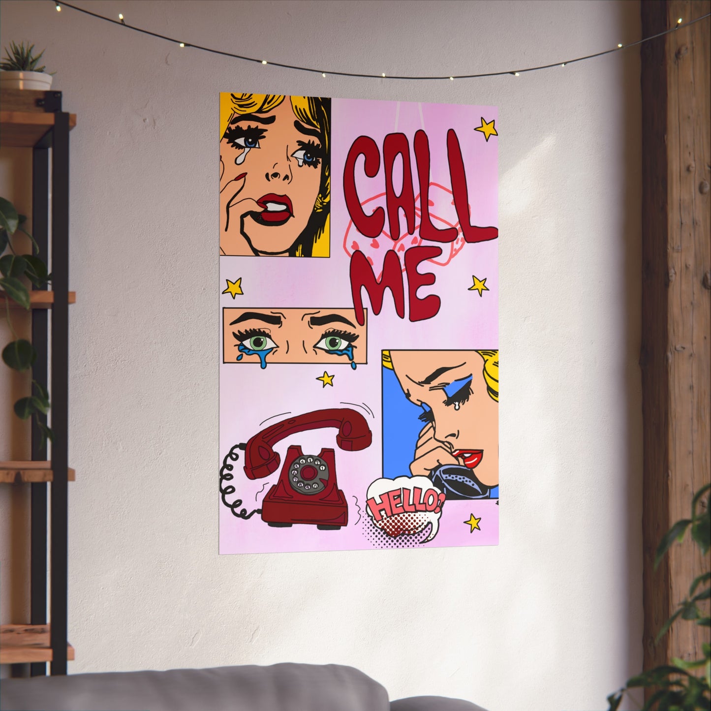 "call me" print