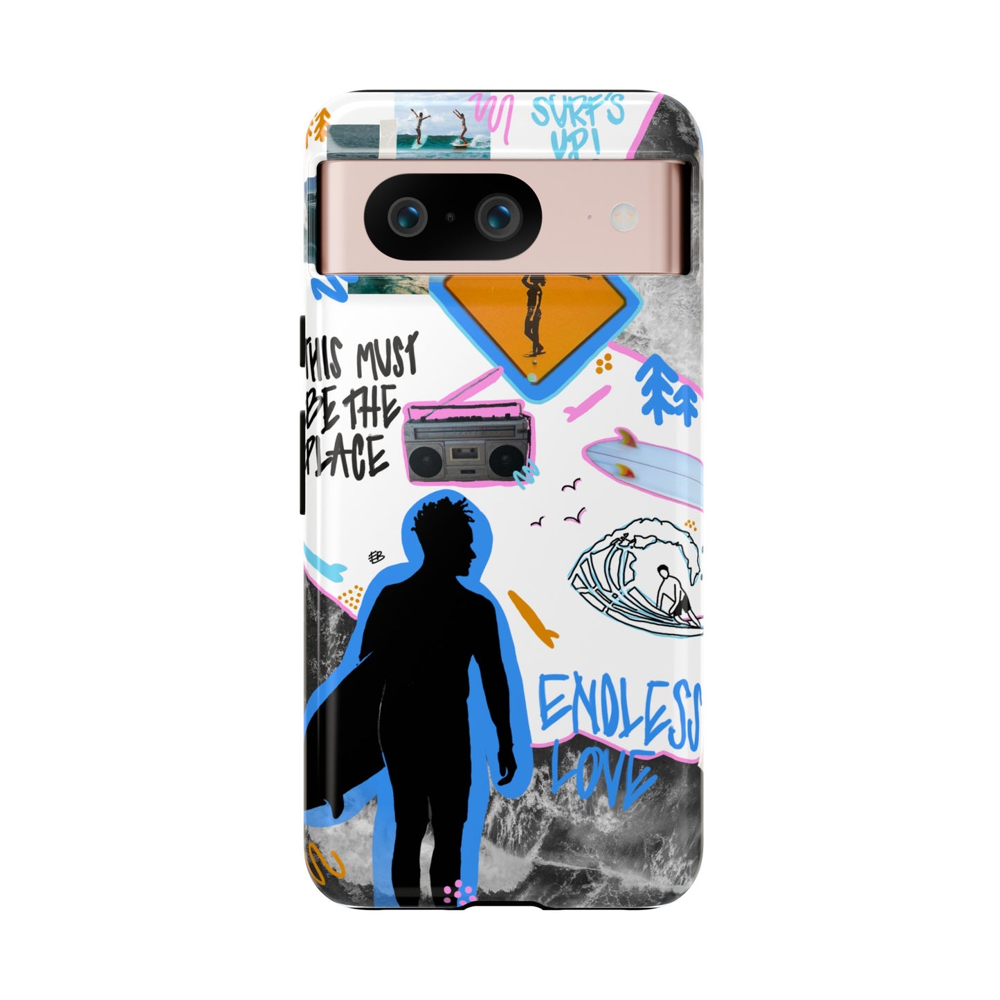 "surf's up" phone case