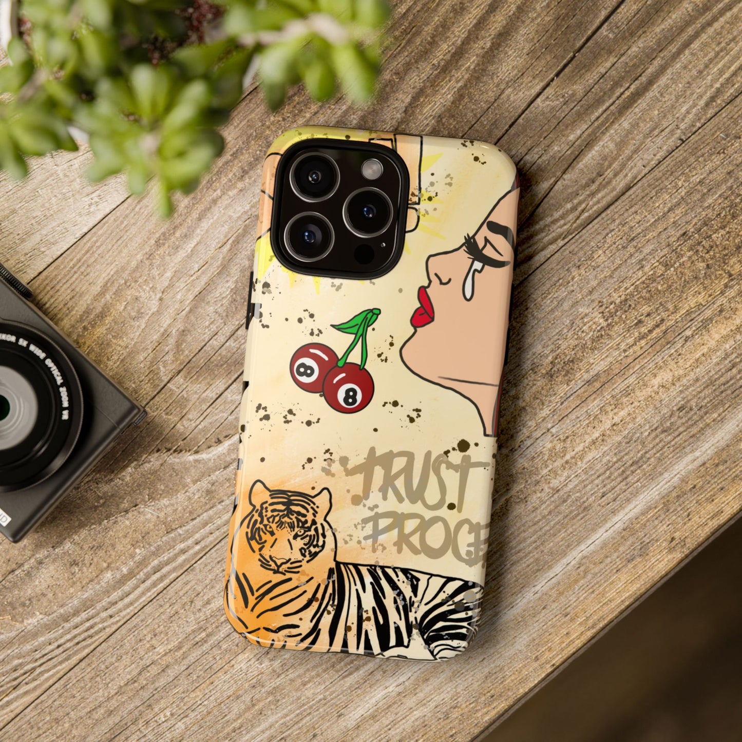"trust the process" phone case