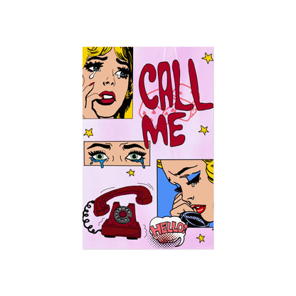 "call me" print