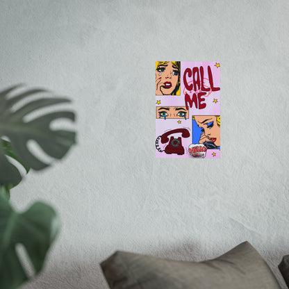 "call me" print