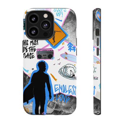 "surf's up" phone case