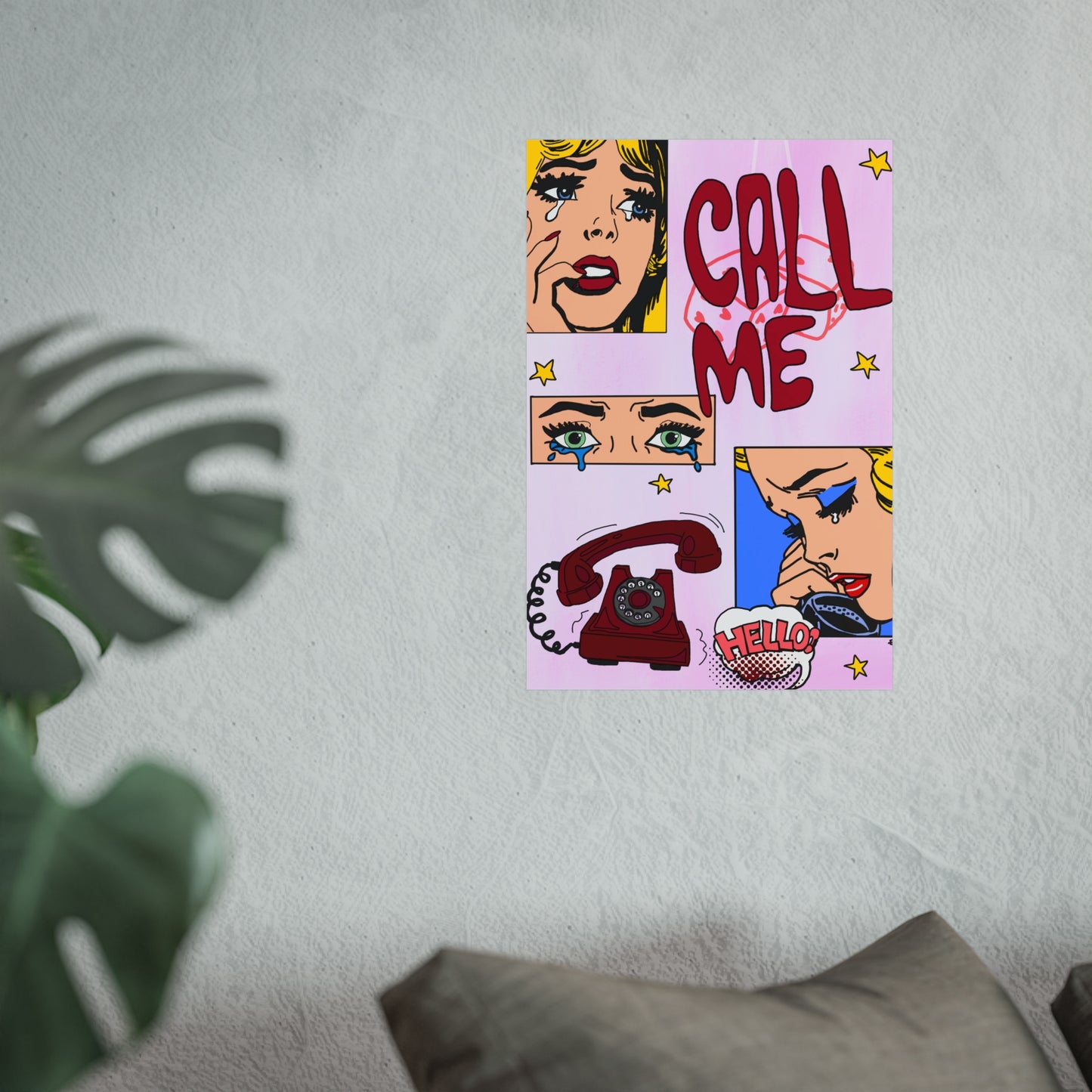 "call me" print