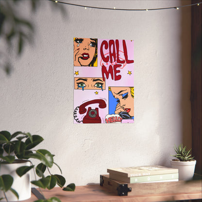 "call me" print