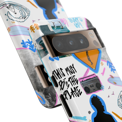 "surf's up" phone case