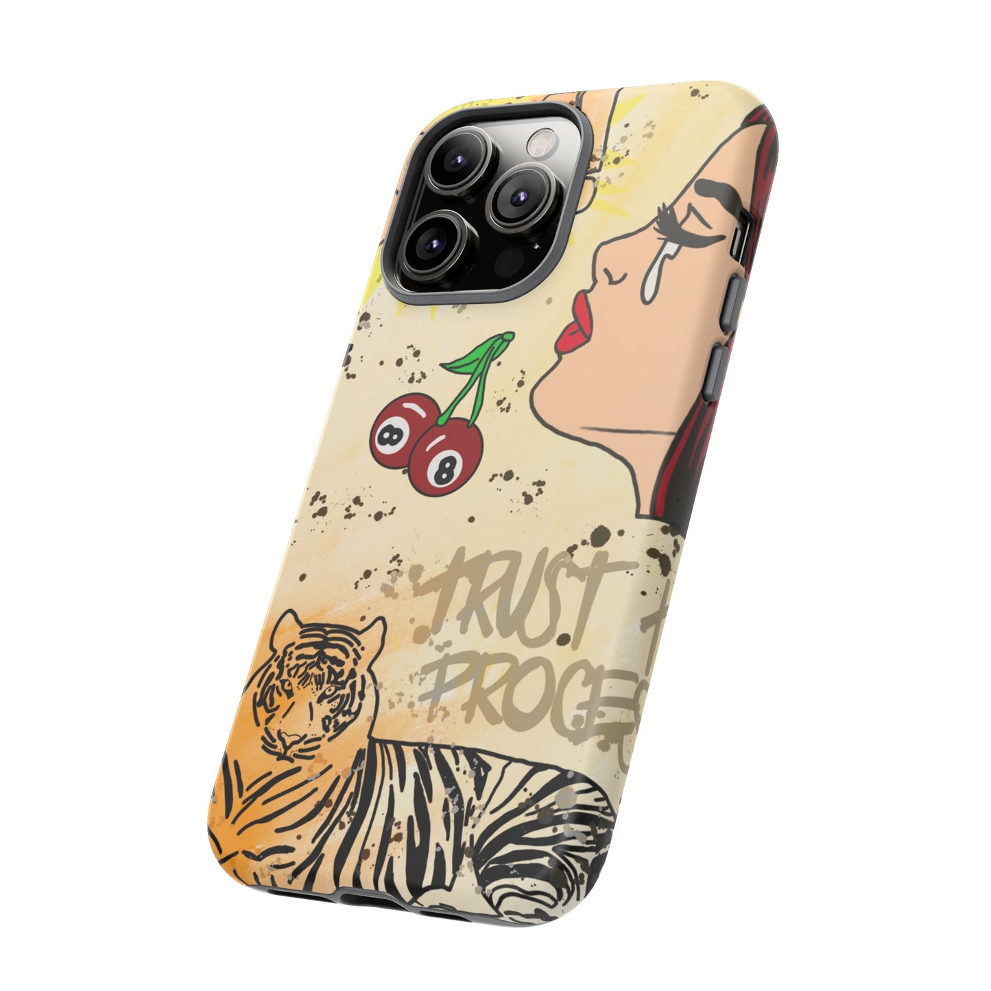 "trust the process" phone case