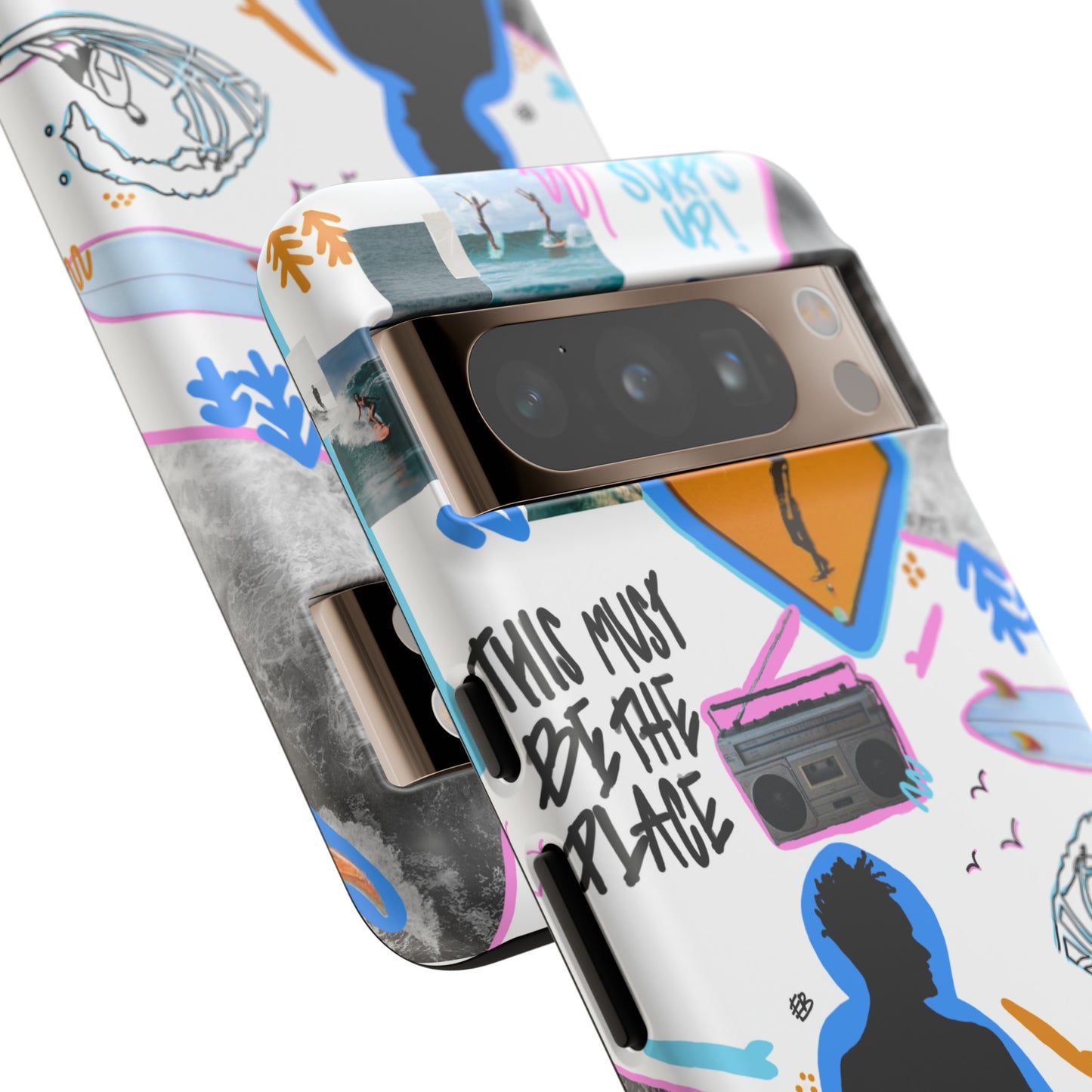 "surf's up" phone case