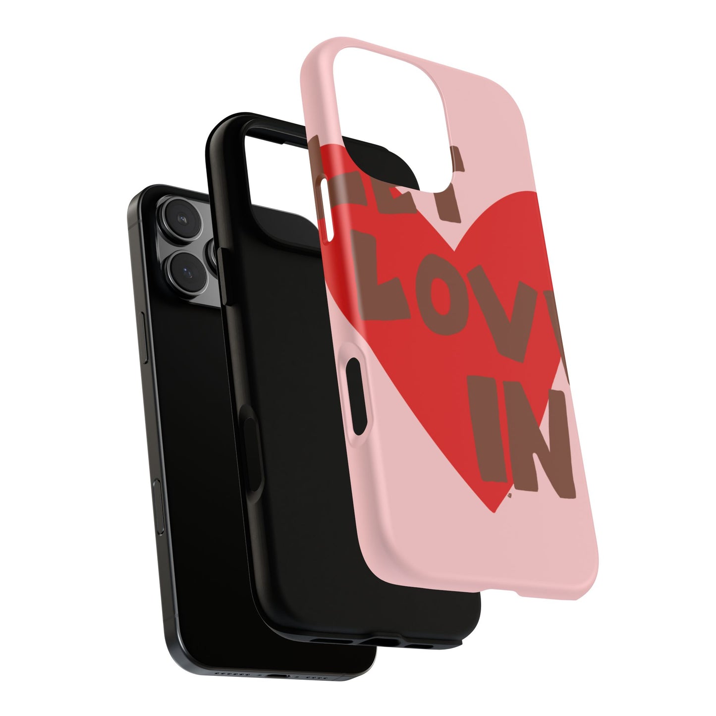 "let love in" phone case