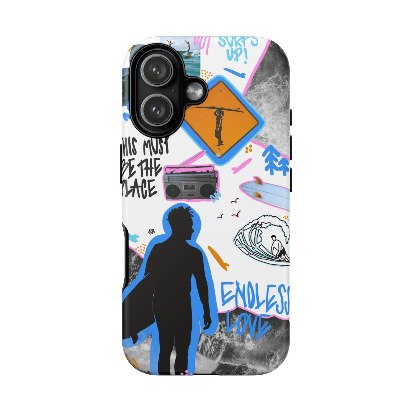 "surf's up" phone case