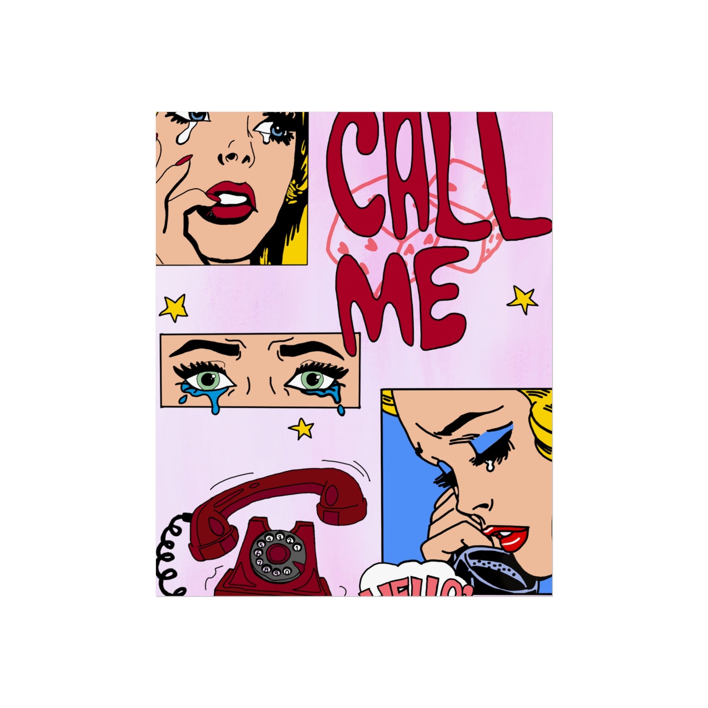 "call me" print